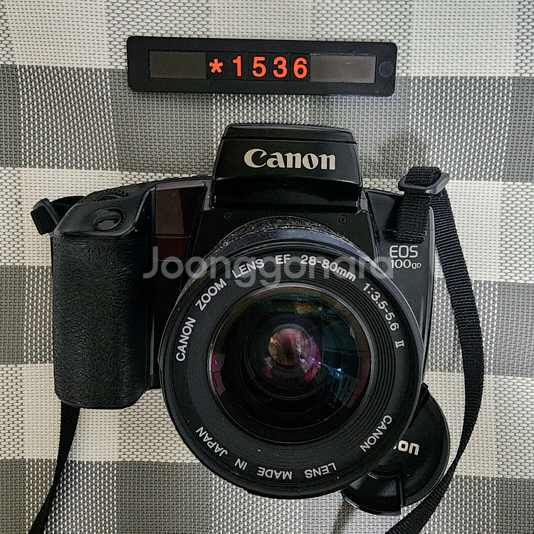 캐논 EOS 100 QD 필름카메라 28~80 줌렌즈--0