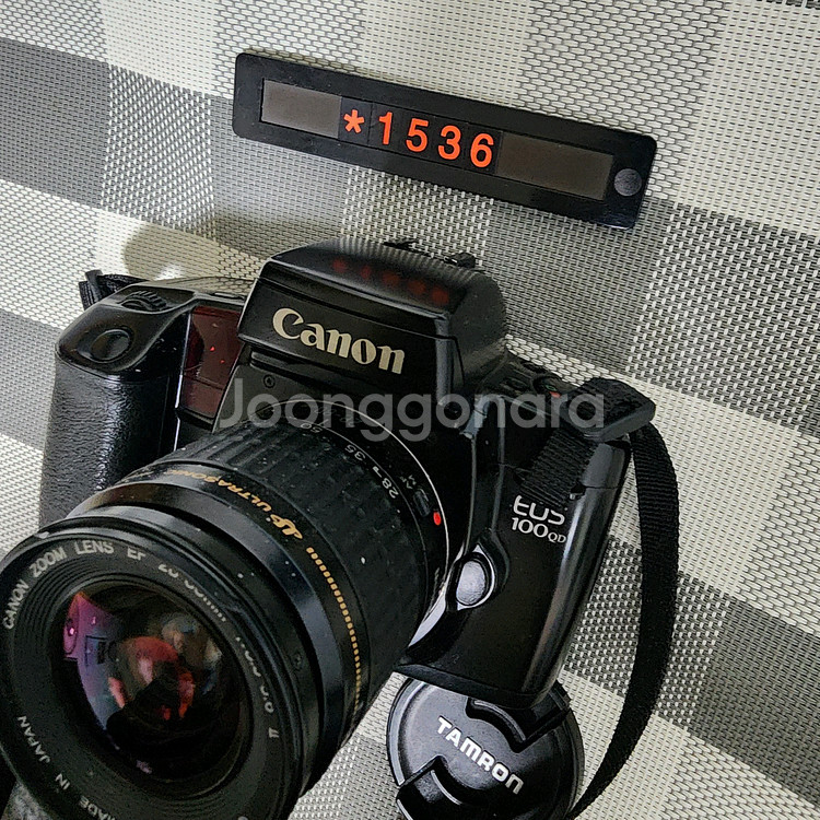 캐논 EOS 100 QD 필름카메라 28~80 줌렌즈--1