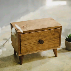 티크 우드 원목 수납함 악세서리 소품 보관함