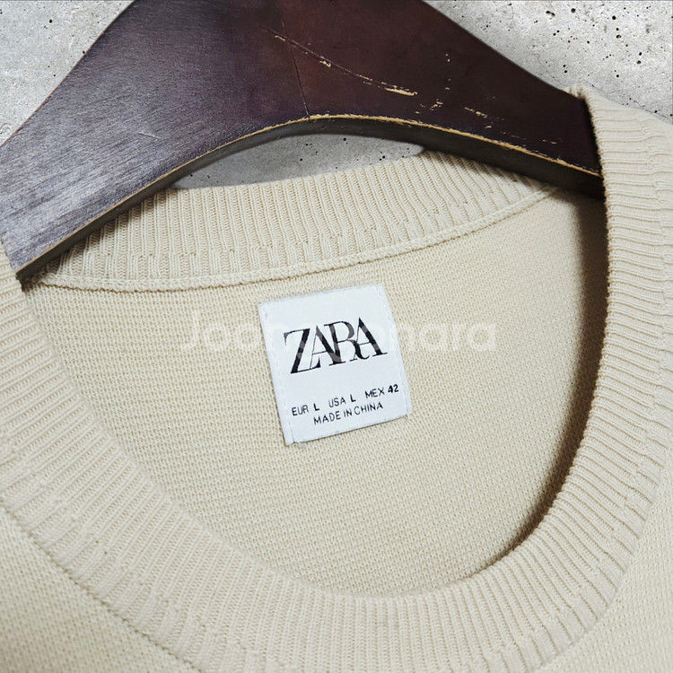 자라 포켓 배색 니트 조끼 (100/L)--4