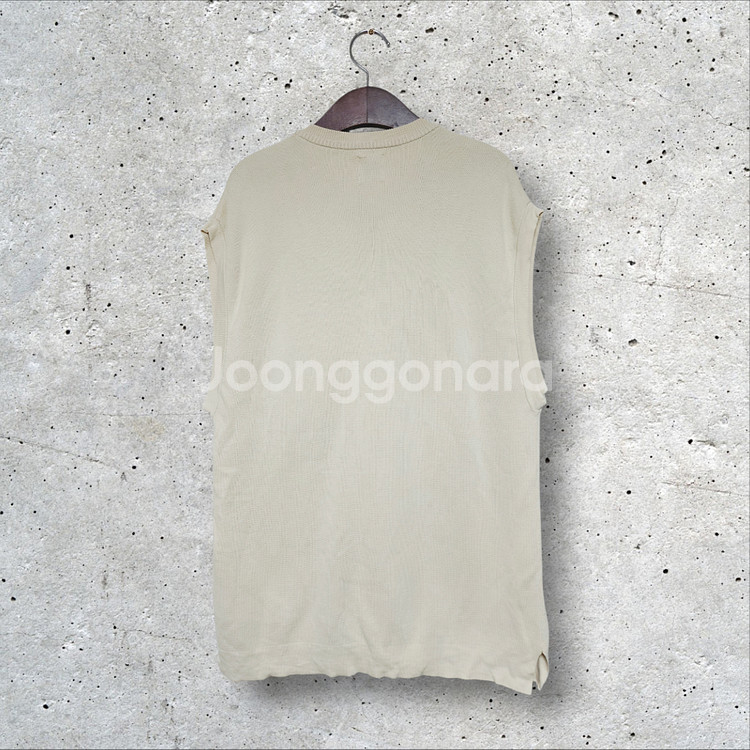 자라 포켓 배색 니트 조끼 (100/L)--5