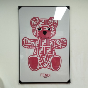 팬디 펜디 베어브릭 피규어 캐릭터 그림액자 그림 액자 팝아트 인테리어소품 명품그림 명품액자 꽃 곰인형 인테리어 선물