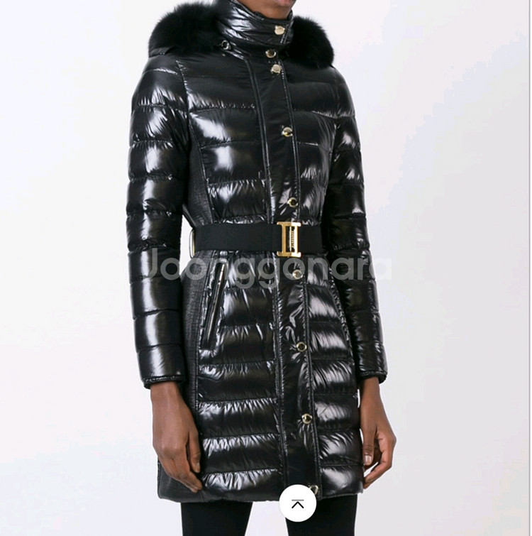 정품 버버리 아비데일 애비데일 폭스퍼 유광 패딩--2