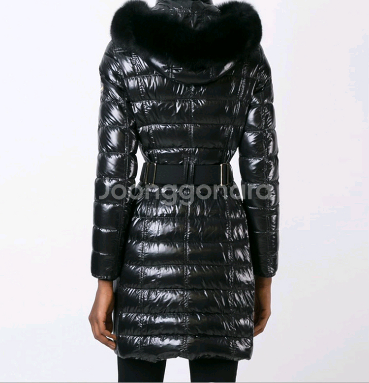 정품 버버리 아비데일 애비데일 폭스퍼 유광 패딩--3