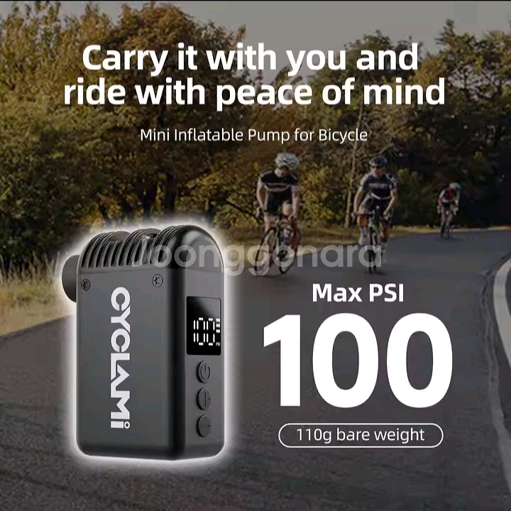 [새제품] 미니 자전거펌프 공기주입기--2
