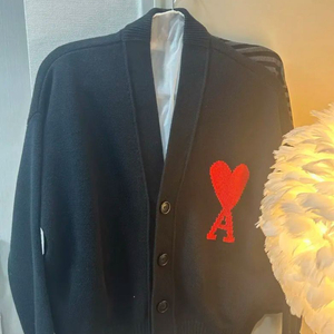 아미 빅하트 로고 블랙 가디건 M 이미지