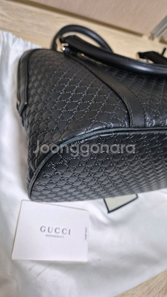 (정품)구찌마이크로시마 미디움백 팝니다--8