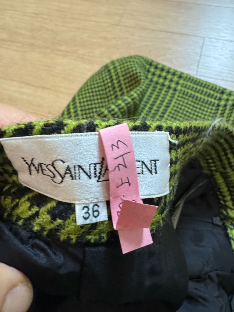 입생로랑 울 스커트--6