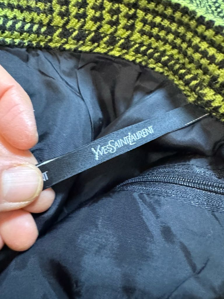 입생로랑 울 스커트--7