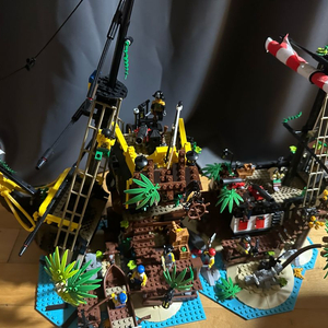 [레고 호환] 바라쿠다, 오낚 보트수리샵, 오래된 낚시가게 이미지