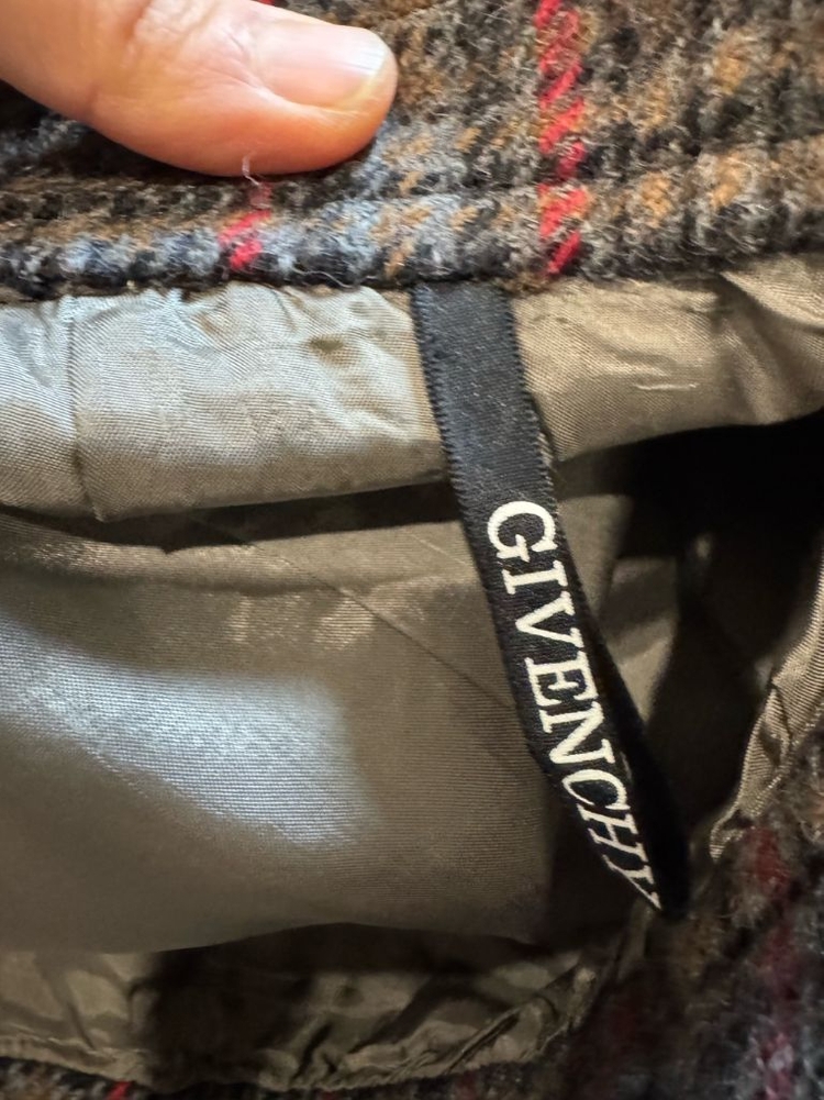 빈티지 지방시 울 스커트--5