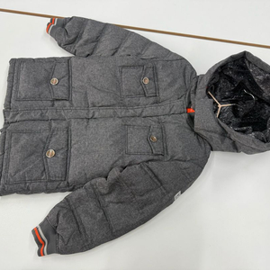 알마니 6 오리털 후드 패딩 키즈 120 남아 120