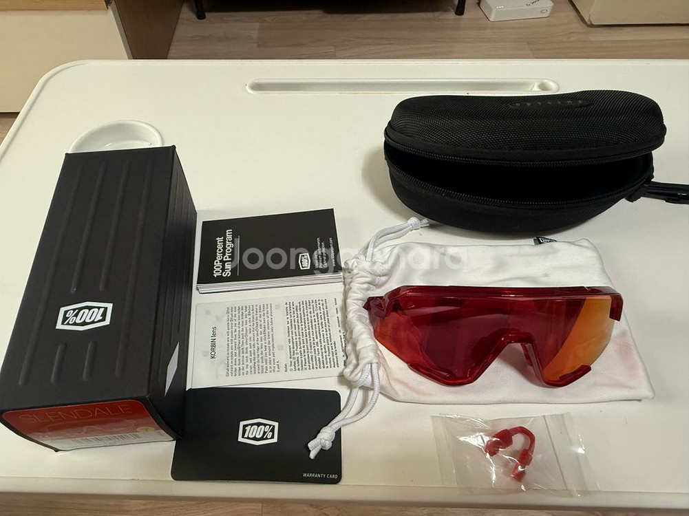 100% 고글 파이어레드 색상(새상품급)--1