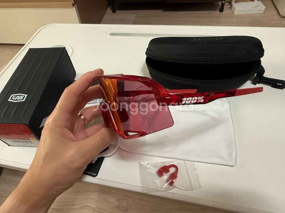100% 고글 파이어레드 색상(새상품급)--2
