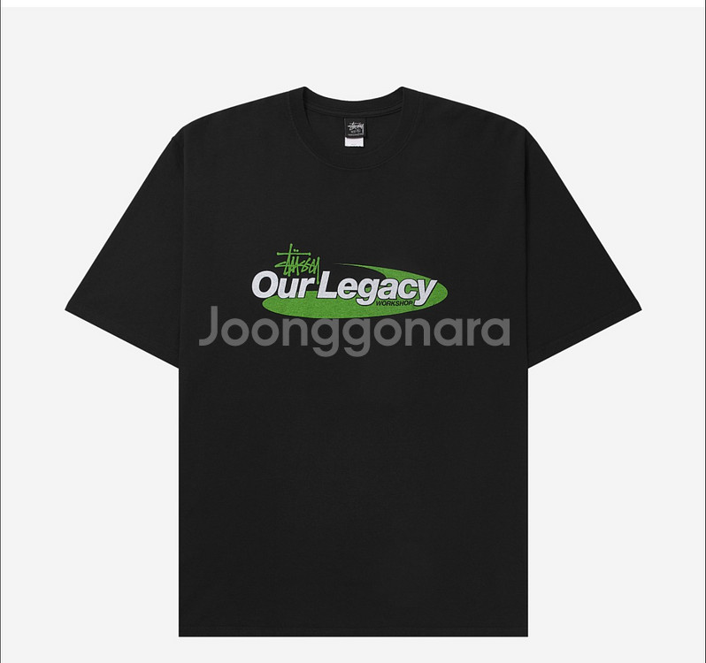 스투시 x 아워레가시 콜라보 반팔티--0