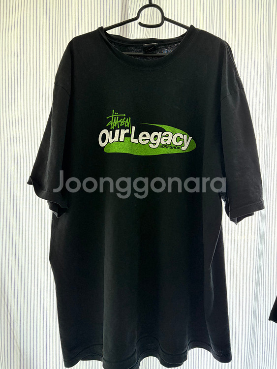 스투시 x 아워레가시 콜라보 반팔티--1