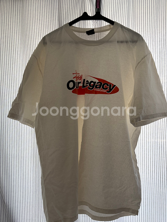 스투시x아워레가시 콜라보 반팔티--2