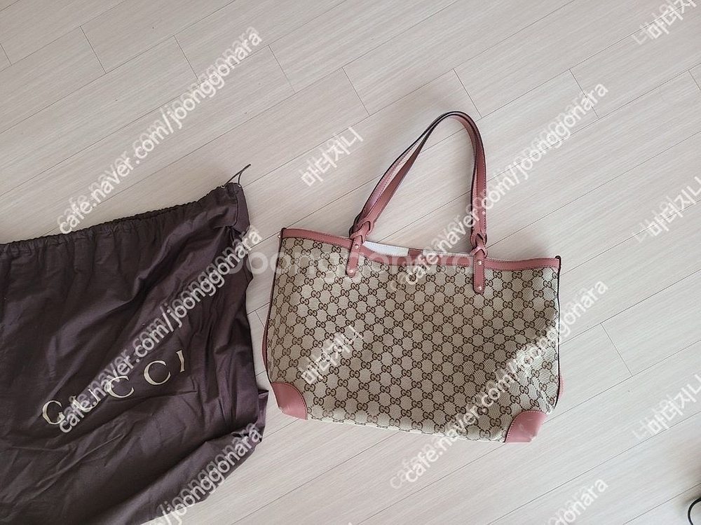 정품 구찌 패브릭 쇼퍼백--0