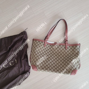 정품 구찌 패브릭 쇼퍼백