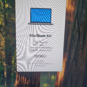 맥북에어 M1 8GB/256GB 액파