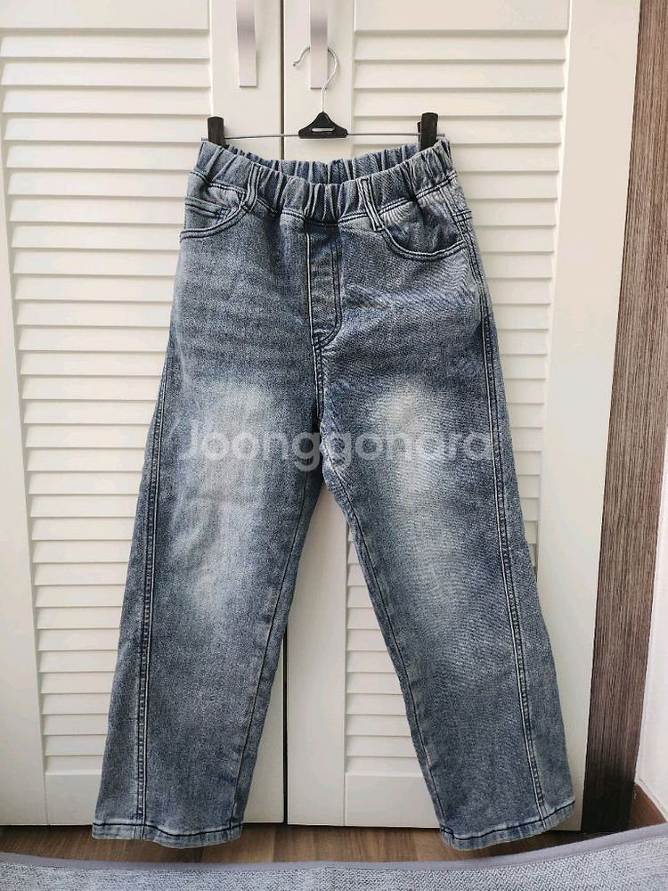 에꼴리어 기모 청바지 145사이즈--0