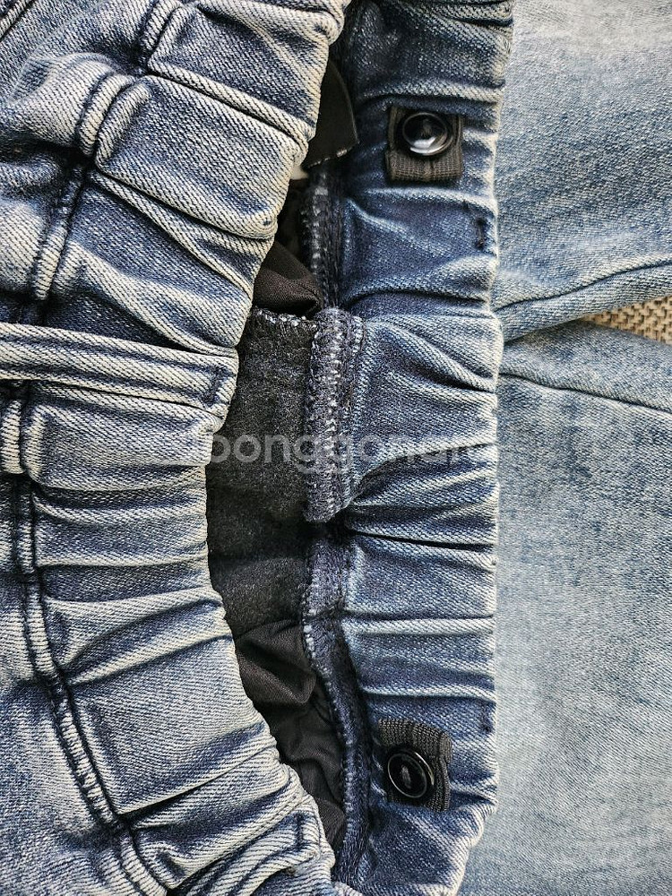 에꼴리어 기모 청바지 145사이즈--4