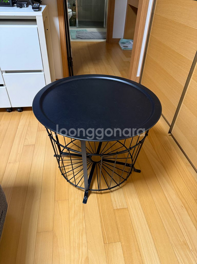 이케아 IKEA 원목 까페 쇼파 침실 테이블 라운드 코--0