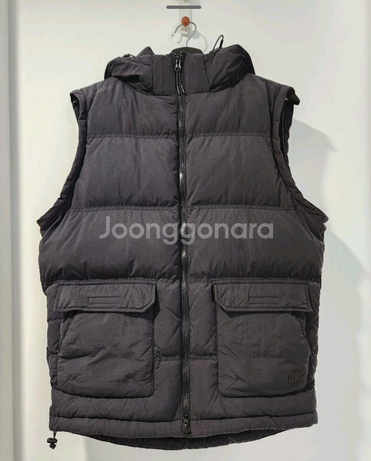 배럴 오리털 숏패딩 s사이즈 조끼로 분리가능--2