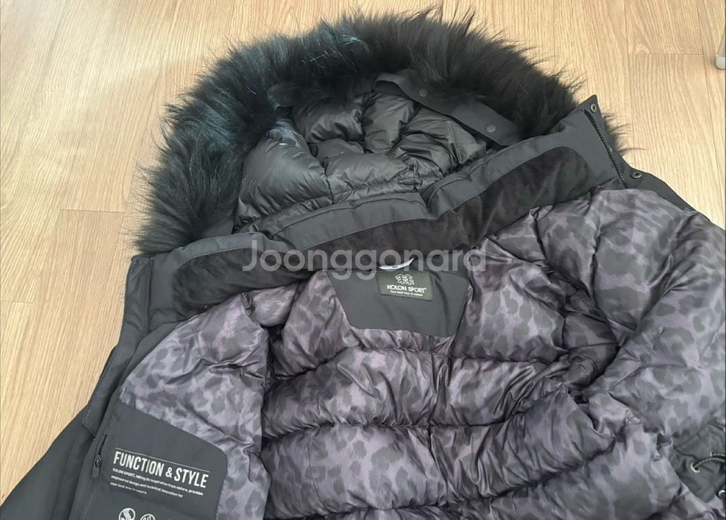 상태최상 코오롱 안타티카 구스 롱패딩 롱기장 여 95 리페어킷포함--5