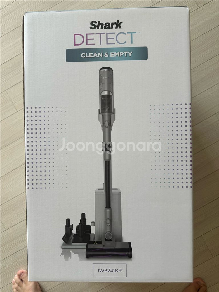 샤크 디텍트 클린앤엠티 IW3241KR 무선청소기--1