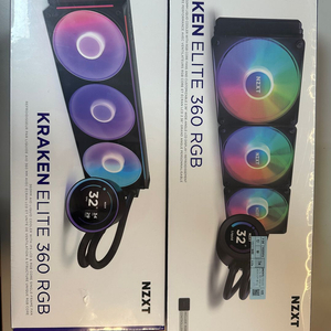NZXT KRAKEN ELITE 360 RGB/NZXT KRAKEN ELITE V2 360 RGB 수냉쿨러팝니다
