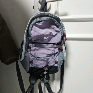 크라잉센터 보라색 미니 백팩 가방 편의점 반값 택포 18000원