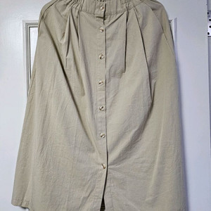 에잇세컨즈 베이지 밴딩 롱 면치마 단추 롱스커트 편의점 반값 택포 9500원