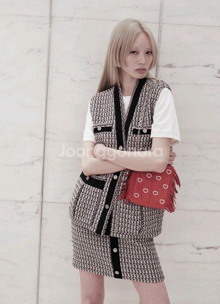 마쥬 maje 트위드 조끼 베스트 사이즈 36--0