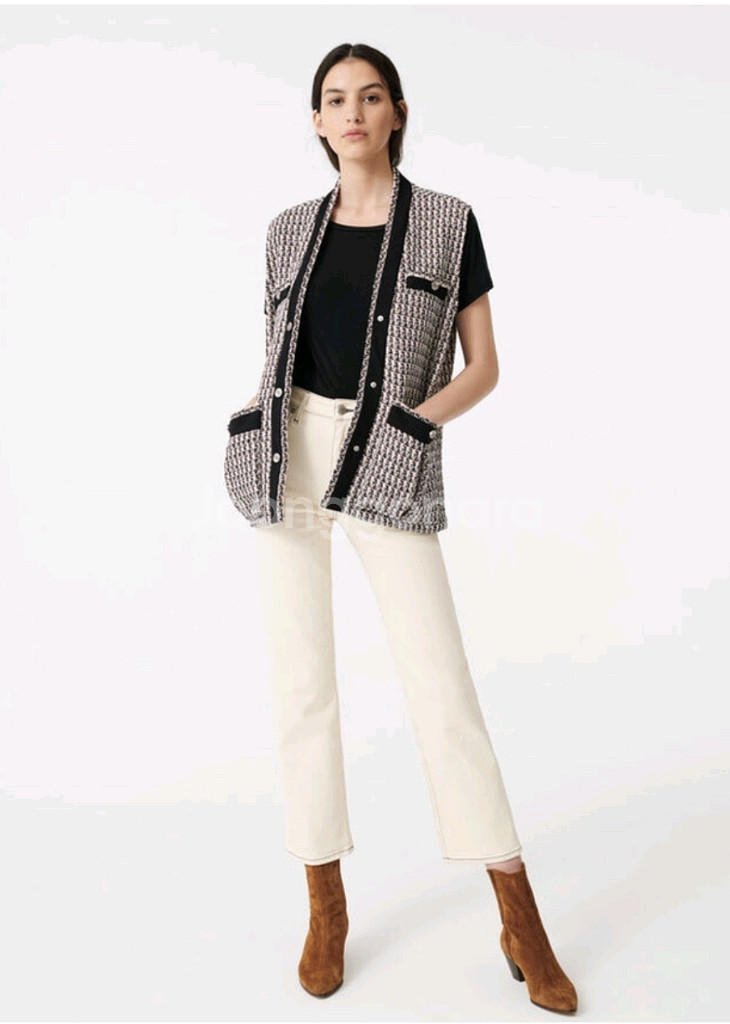마쥬 maje 트위드 조끼 베스트 사이즈 36--1