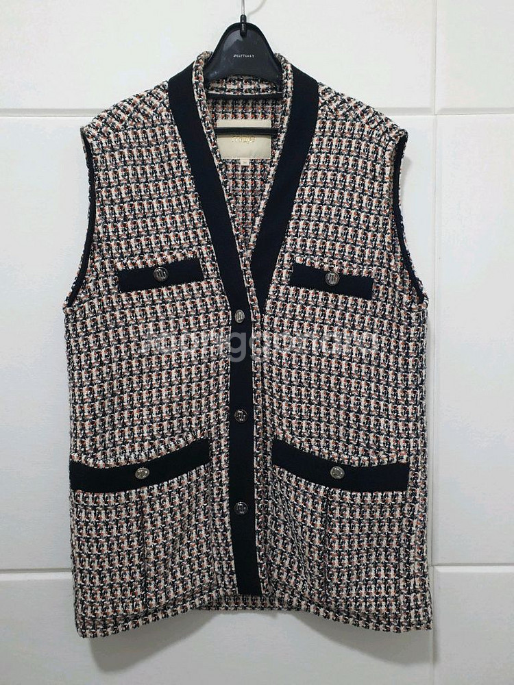마쥬 maje 트위드 조끼 베스트 사이즈 36--7