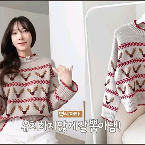 자라 크리스마스 루돌프 니트 새제품