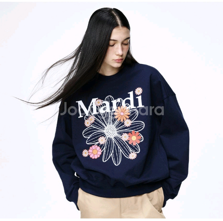 메르디마크르디 플라워 스웻 셔츠 사이즈 F--1