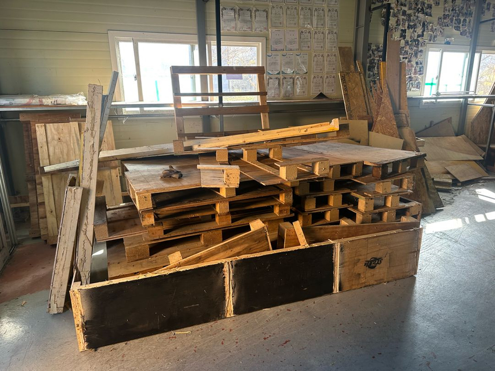 합판, 파레트 나눔--1