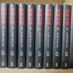 태백산맥 양장본 등단 50주년 한정판