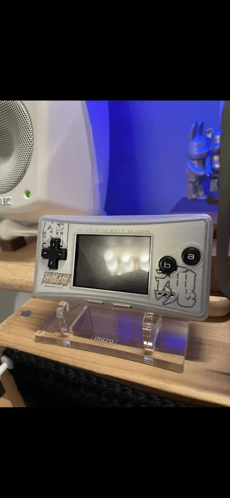닌텐도 게임보이 미크로 gbm 정품 건담 한정판 페이스플레이트 이미지