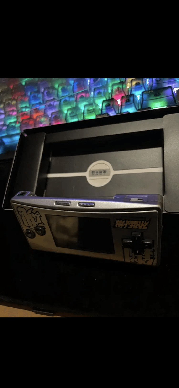 닌텐도 게임보이 미크로 gbm 정품 건담 한정판 페이스플레이트 이미지