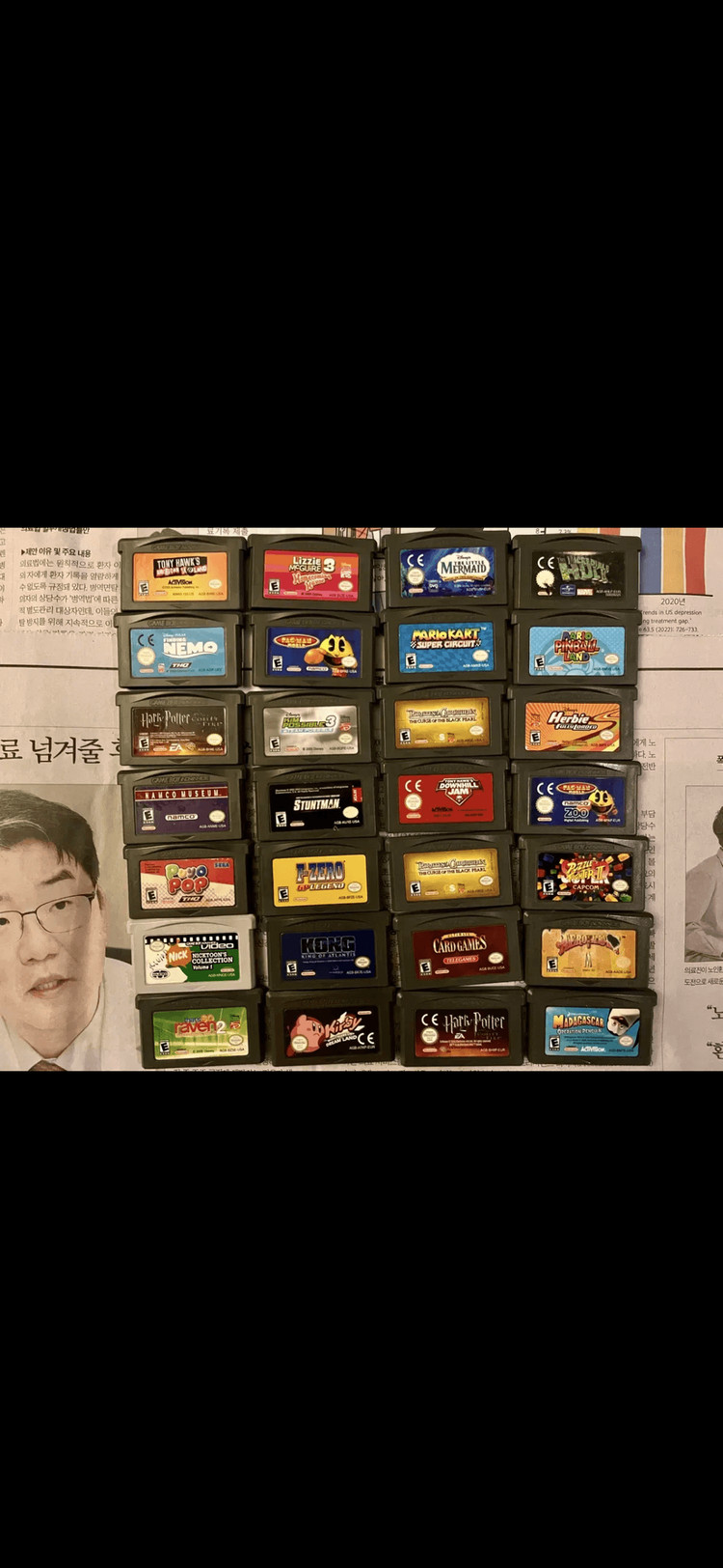 게임보이 gba gbc gbm 컬러 게임기 게임 카트리지 모음 정품 •각인 있는 제품들 이미지