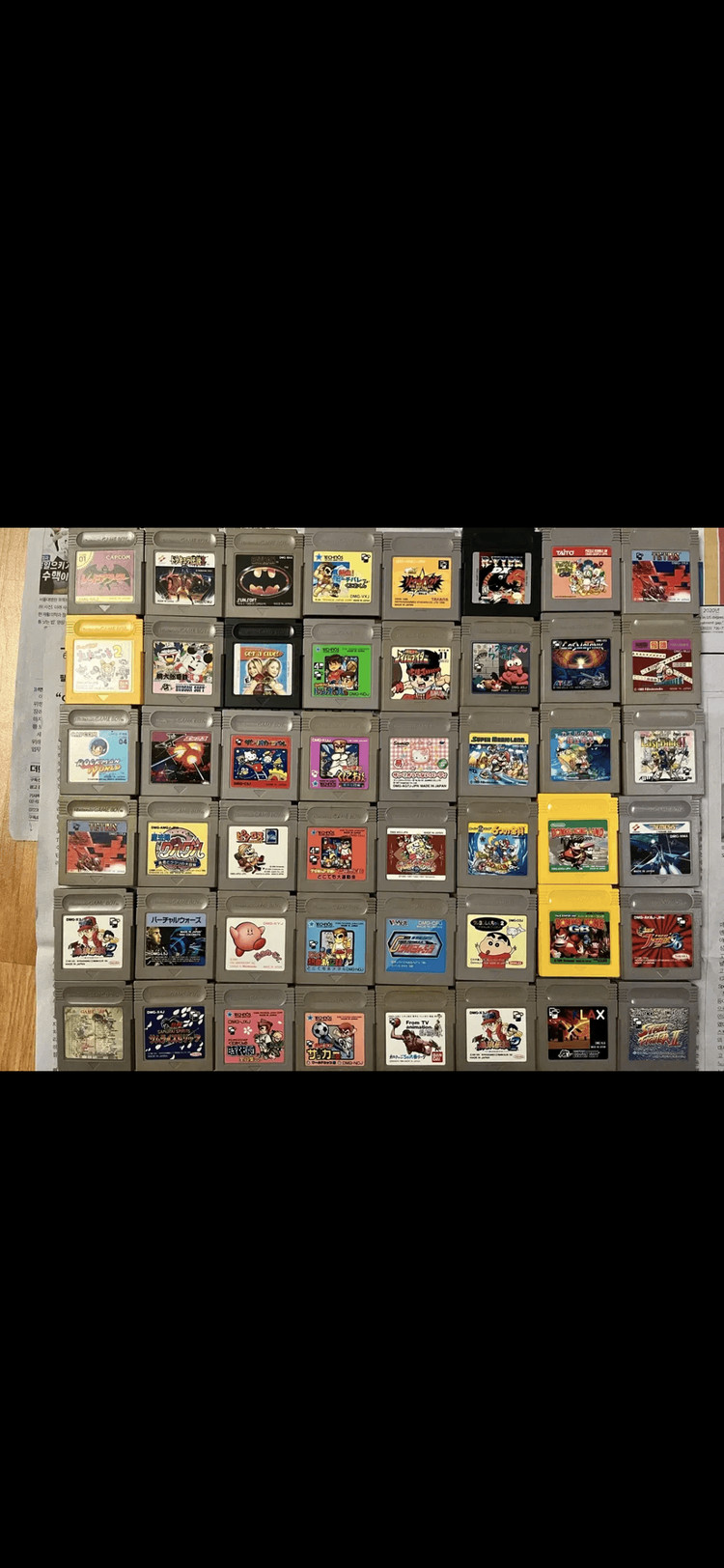 게임보이 gba gbc gbm 컬러 게임기 게임 카트리지 모음 정품 •각인 있는 제품들 이미지
