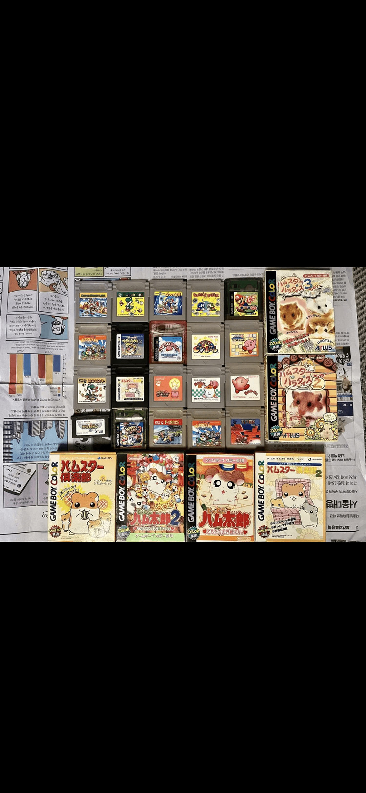 게임보이 gba gbc gbm 컬러 게임기 게임 카트리지 모음 정품 •각인 있는 제품들 이미지