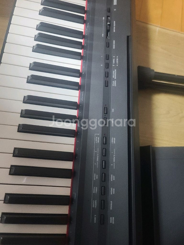 야마하 p 105 디지털 피아노 88 건반 보면대 페달 거치대 세트--1