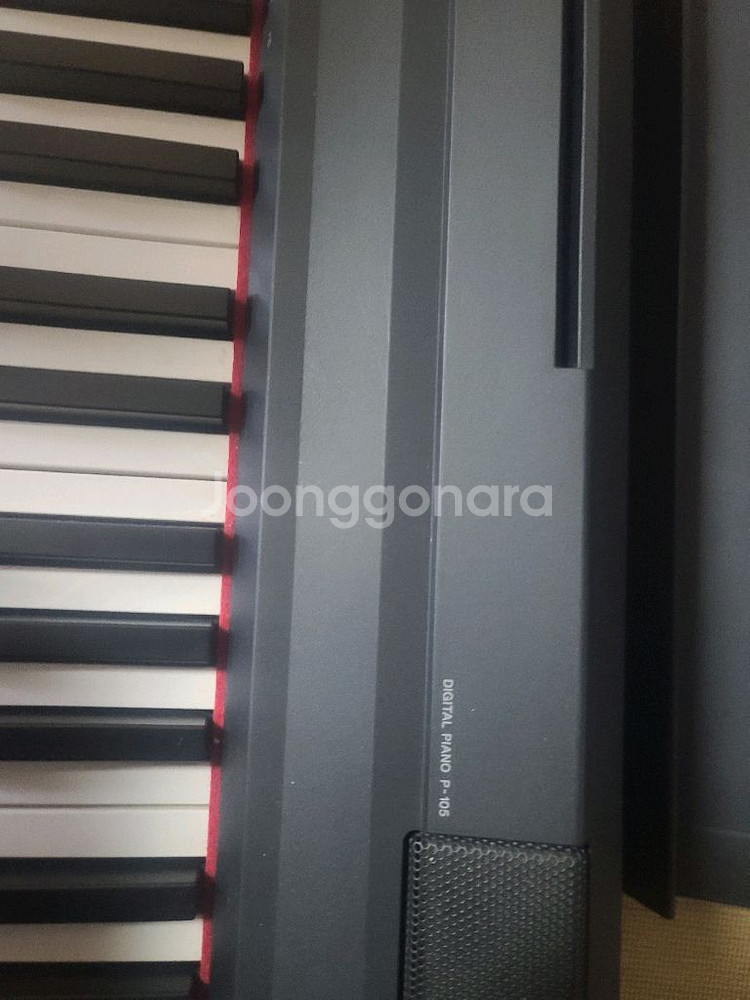 야마하 p 105 디지털 피아노 88 건반 보면대 페달 거치대 세트--2