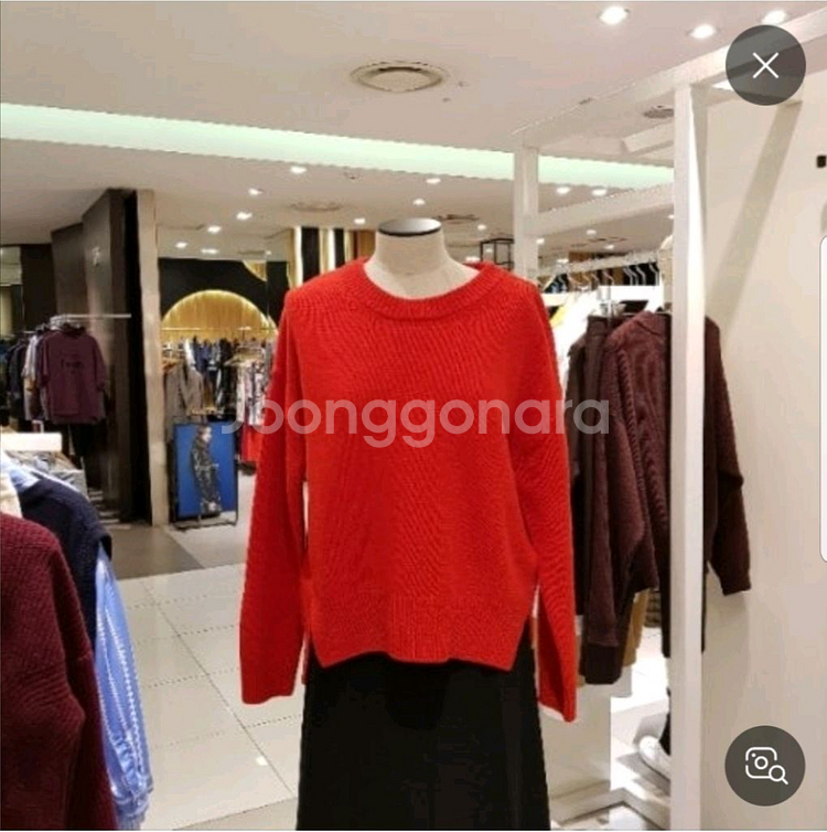 스튜디오톰보이 언발란스 컷팅 라운드 니트 사이즈 F--0