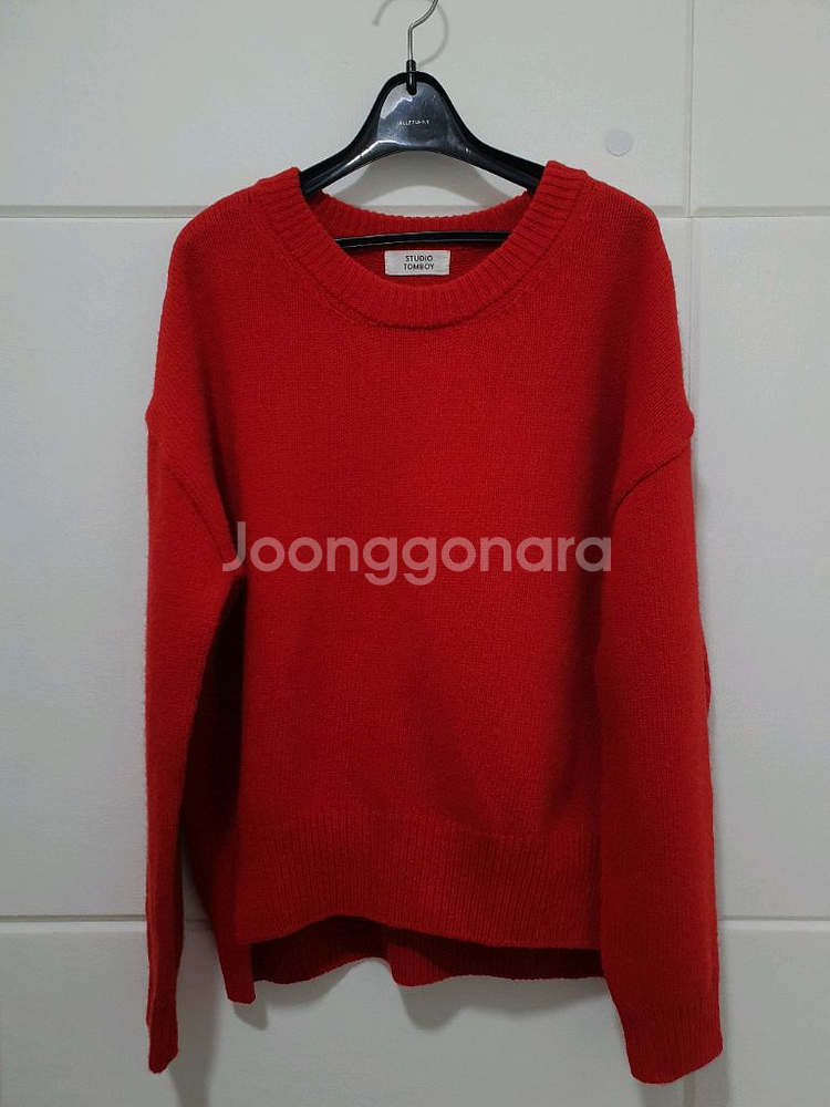 스튜디오톰보이 언발란스 컷팅 라운드 니트 사이즈 F--3