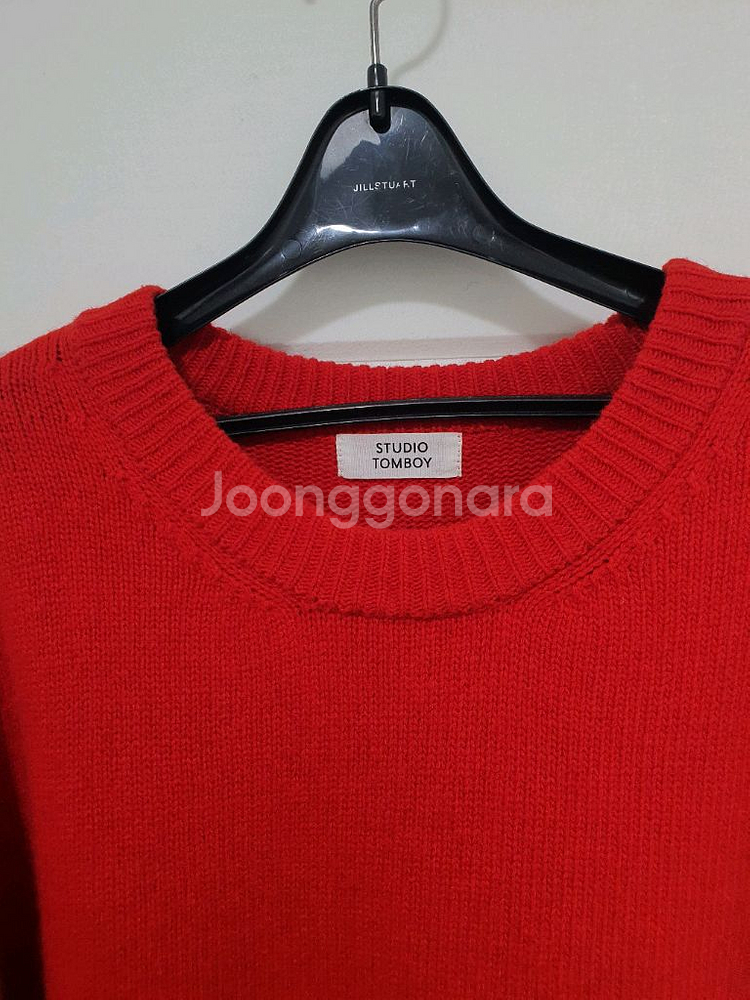 스튜디오톰보이 언발란스 컷팅 라운드 니트 사이즈 F--4